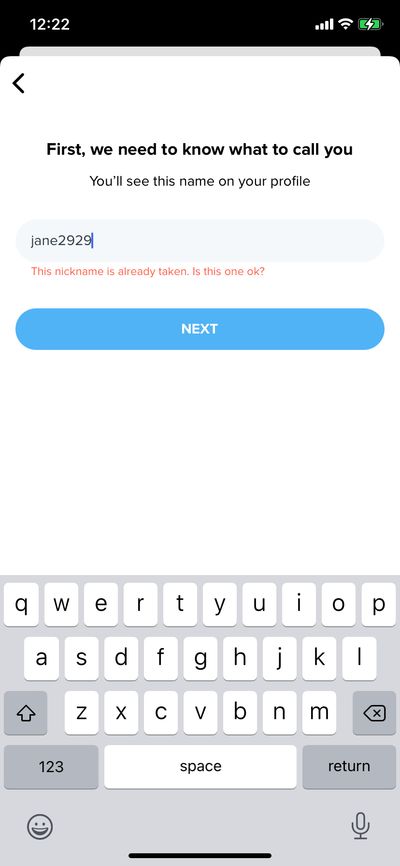 Signups screenshot 