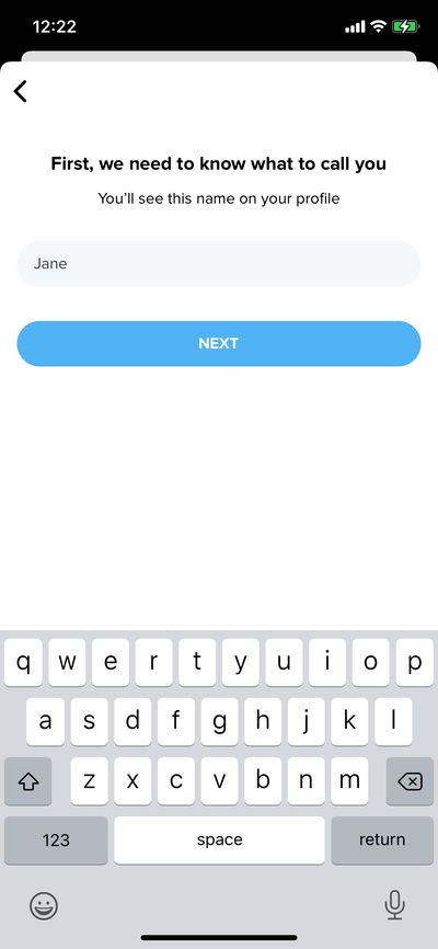 Signups screenshot 