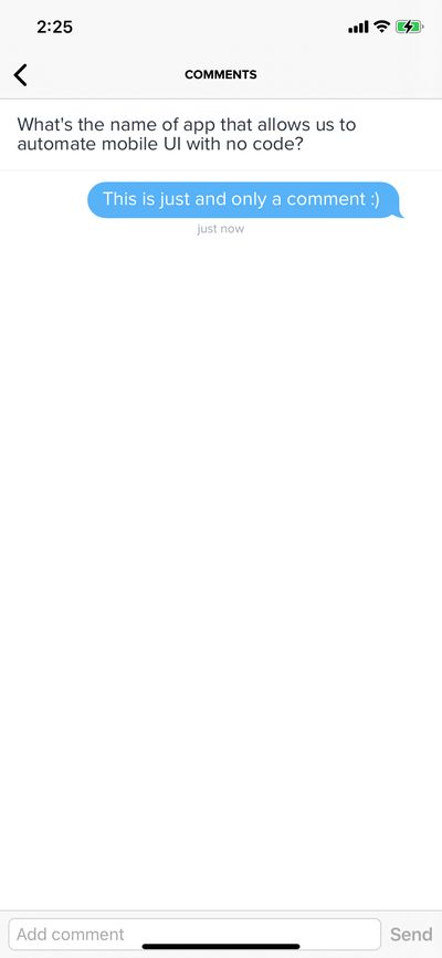 Comments screenshot 