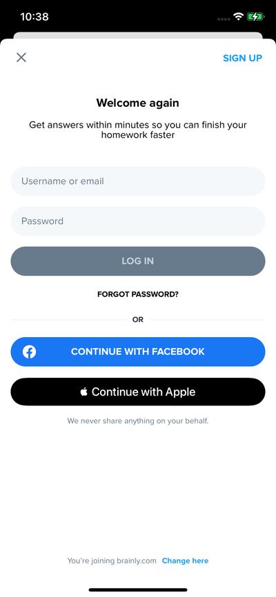 Logins screenshot 