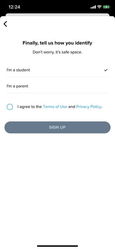 Signups screenshot 