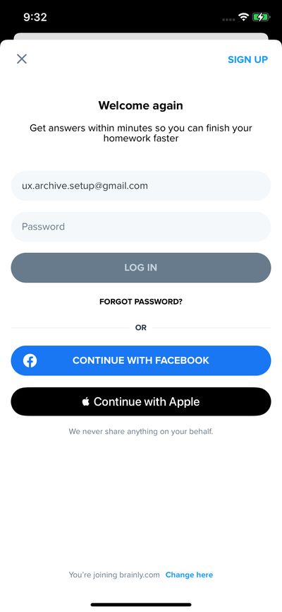 Logins screenshot 