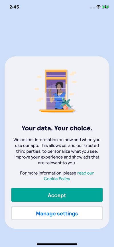 Privacy & Terms screenshot 