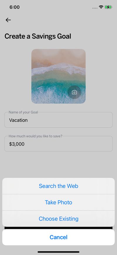 Action Options screenshot 