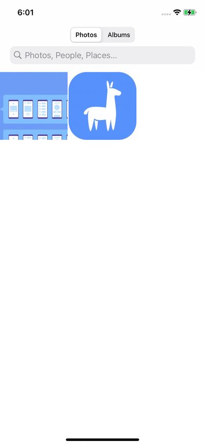 Photos screenshot 