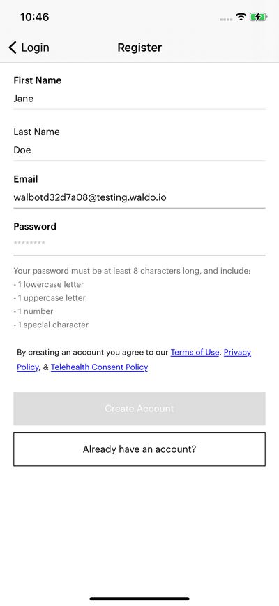 Signups screenshot 