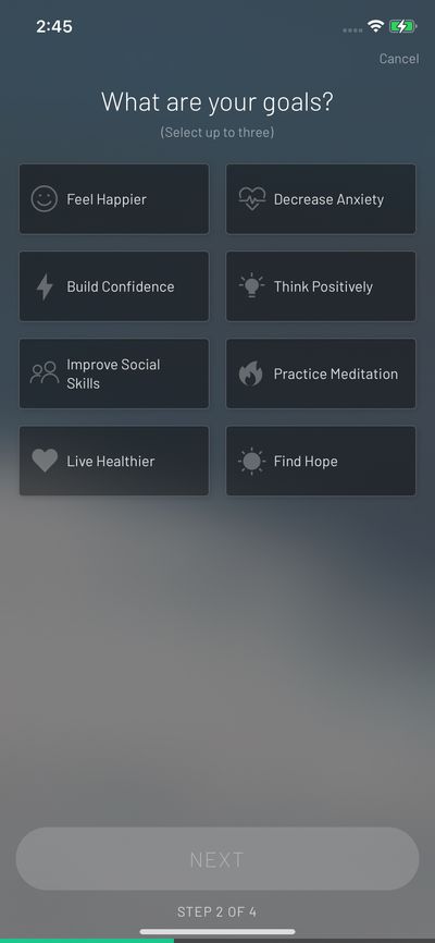 Quizzes screenshot 