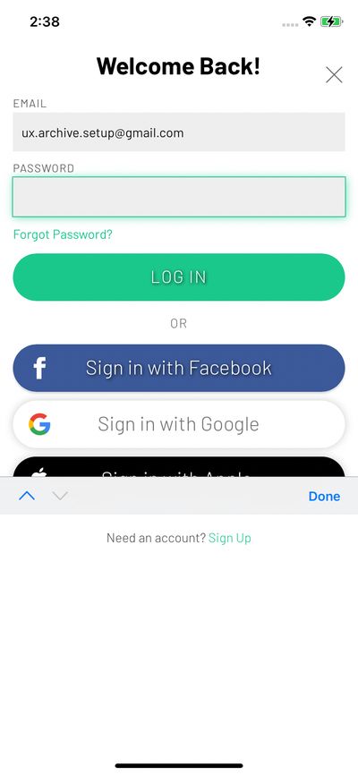 Logins screenshot 