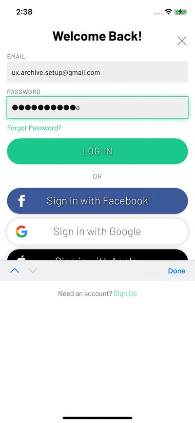 Logins screenshot 