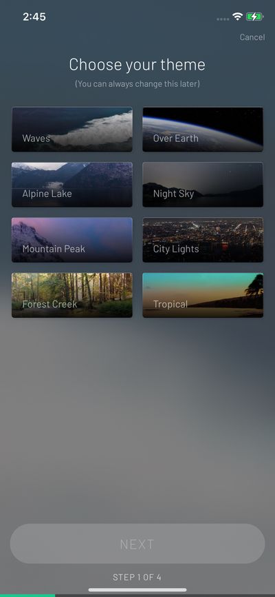 Setups screenshot 