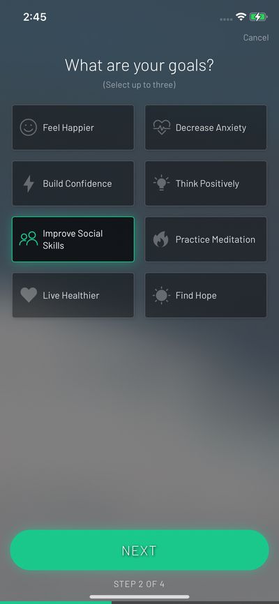 Quizzes screenshot 