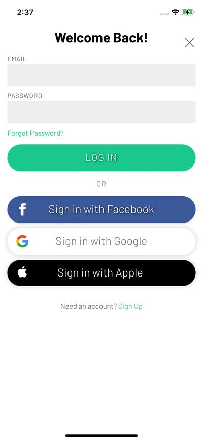 Logins screenshot 
