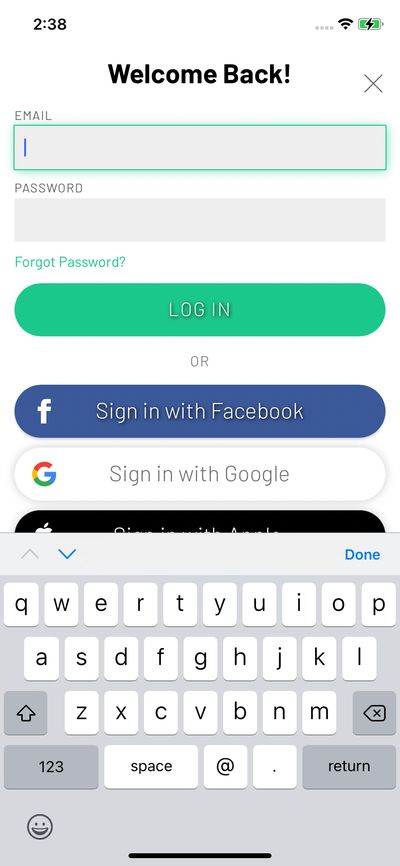 Logins screenshot 