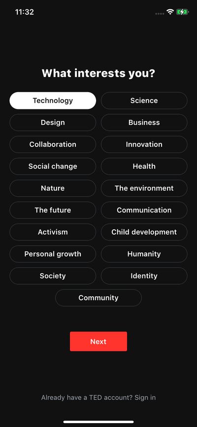 Quizzes screenshot 