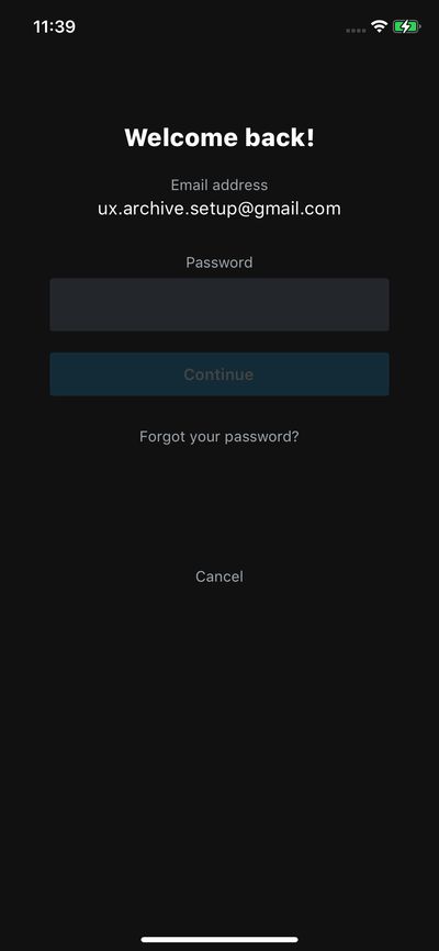Logins screenshot 