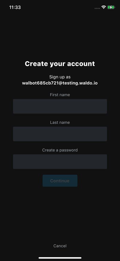 Signups screenshot 