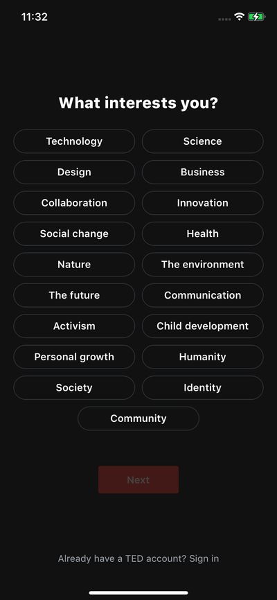 Quizzes screenshot 