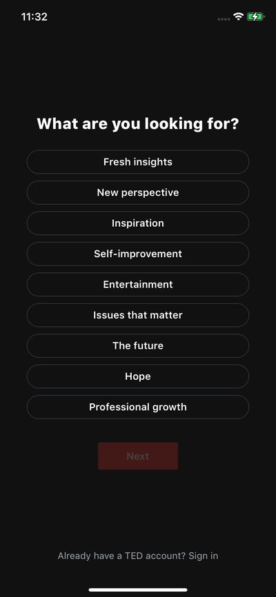 Quizzes screenshot 