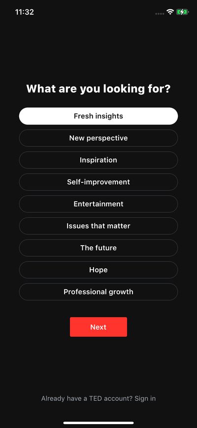 Quizzes screenshot 