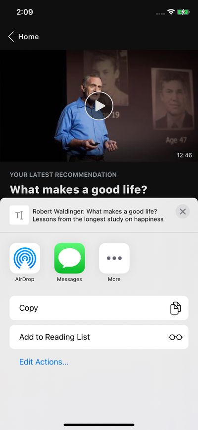 Share screenshot 