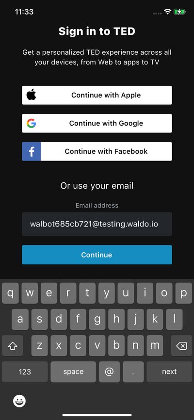 Signups screenshot 