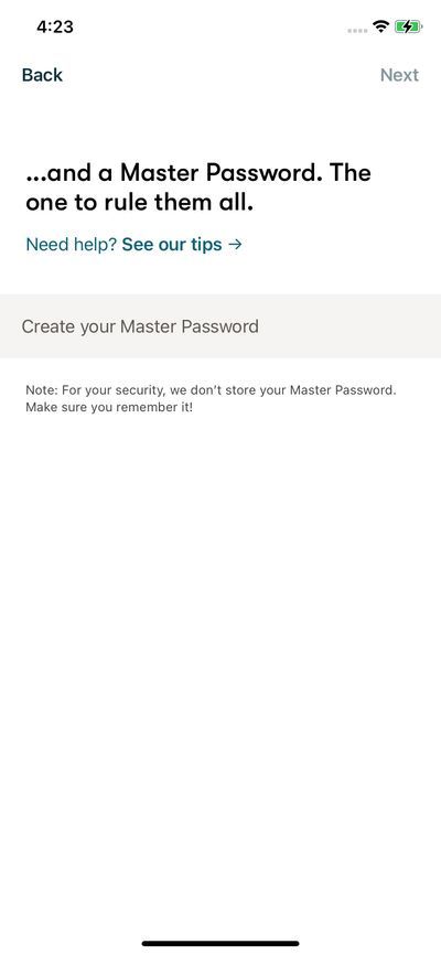 Signups screenshot 