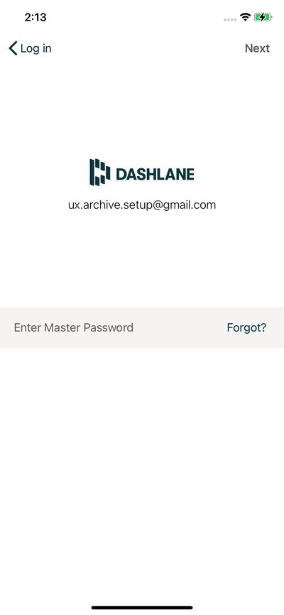Logins screenshot 
