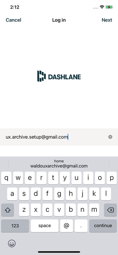 Logins screenshot 