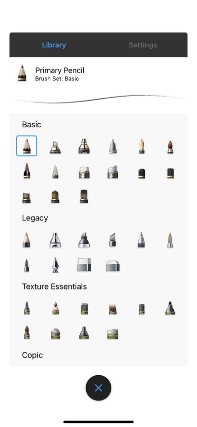 Settings screenshot 