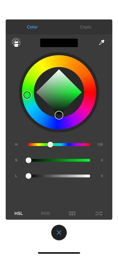 Settings screenshot 