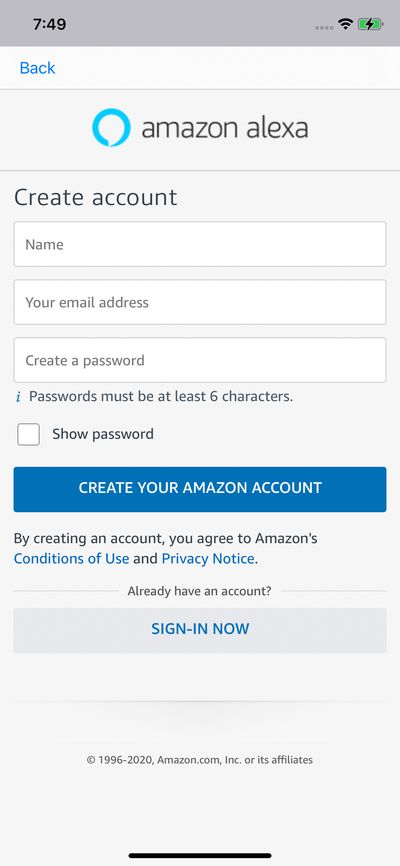 Signups screenshot 