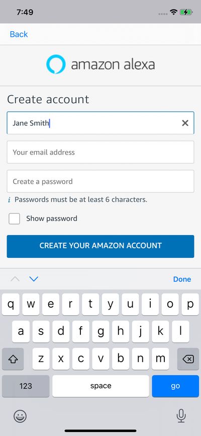 Signups screenshot 
