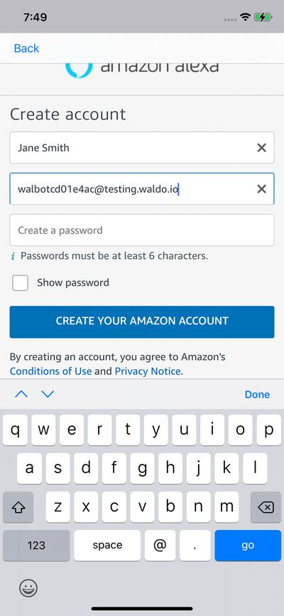 Signups screenshot 