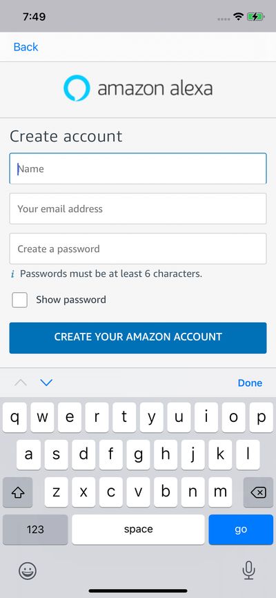 Signups screenshot 