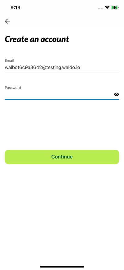 Signups screenshot 