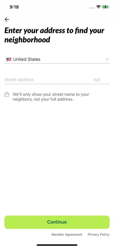 Signups screenshot 