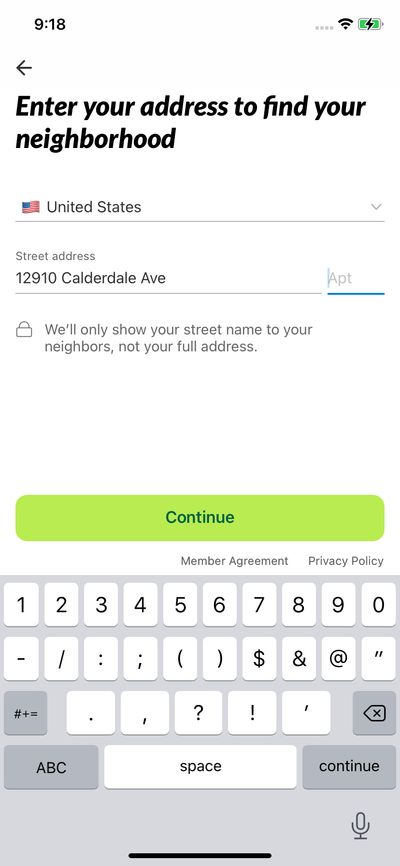 Signups screenshot 