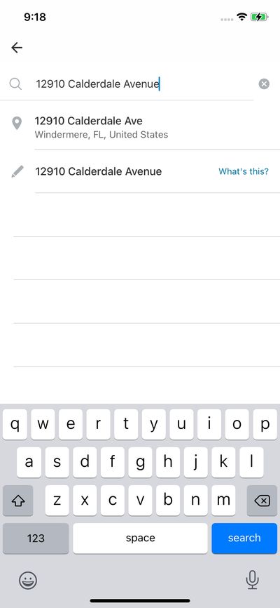 Search screenshot 