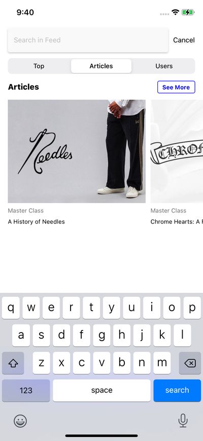 Search screenshot 