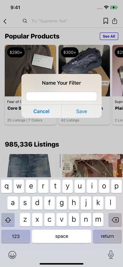 Filter & Sort screenshot 