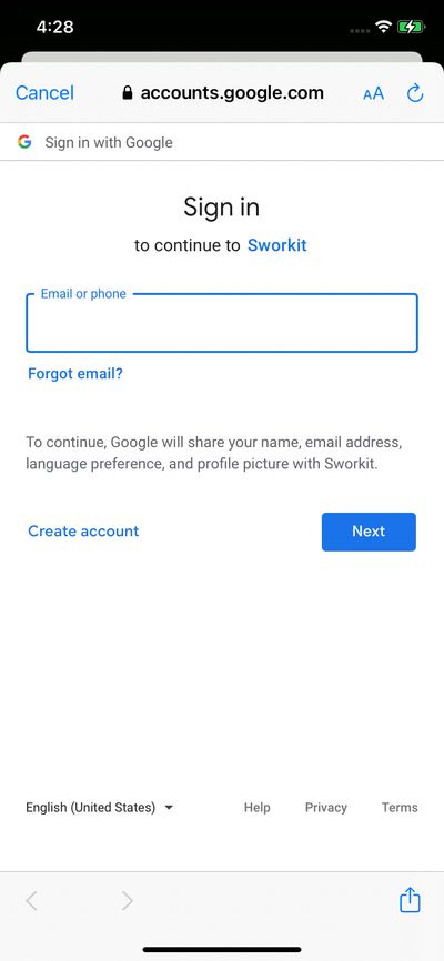 Logins screenshot 
