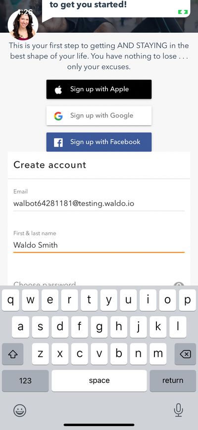 Signups screenshot 