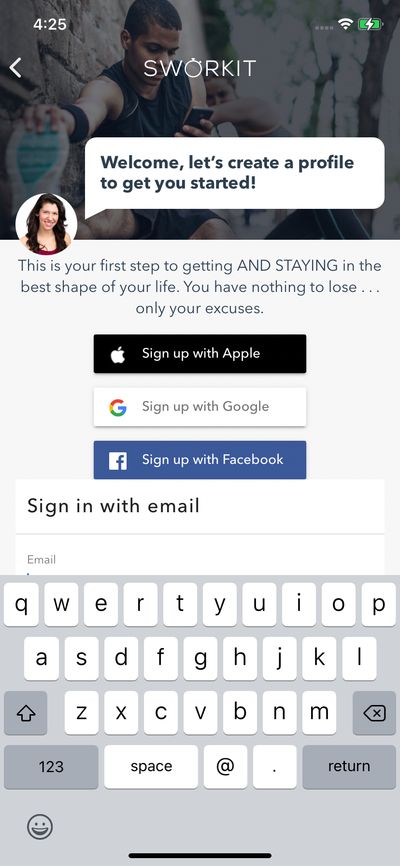 Signups screenshot 