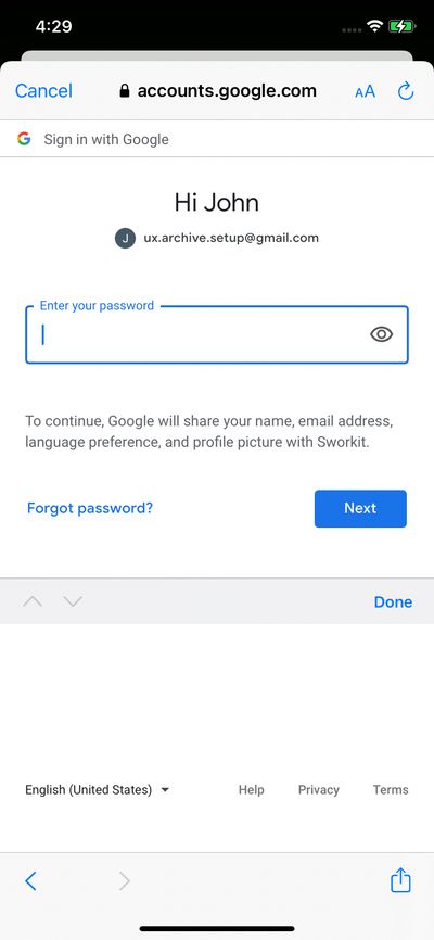 Logins screenshot 