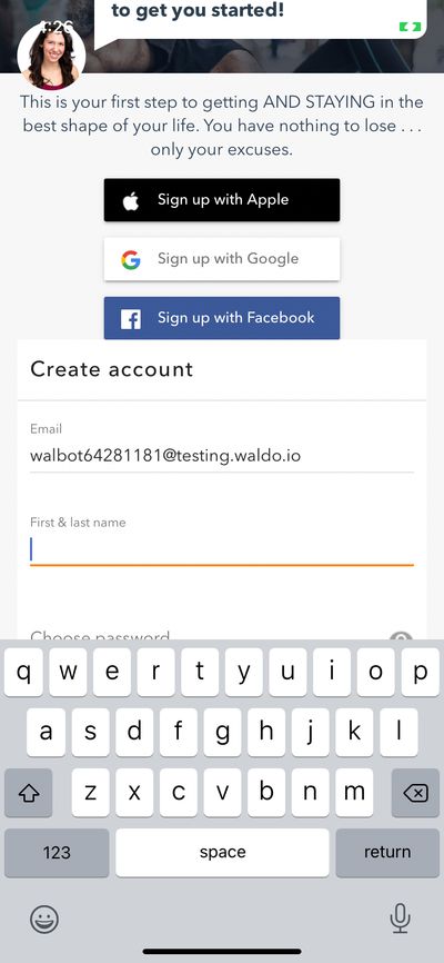 Signups screenshot 