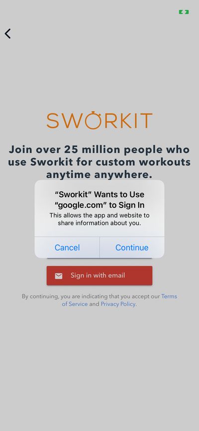 Permission screenshot 
