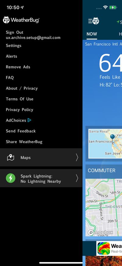 Action Options screenshot 