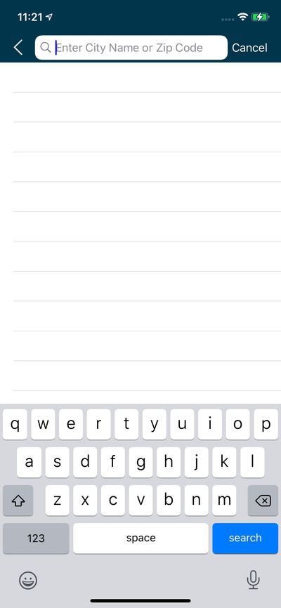 Search screenshot 