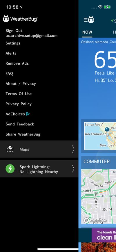 Action Options screenshot 