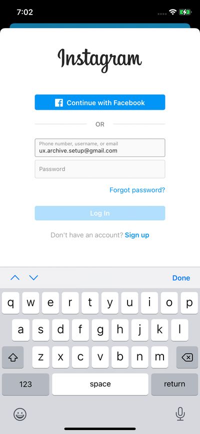 Logins screenshot 